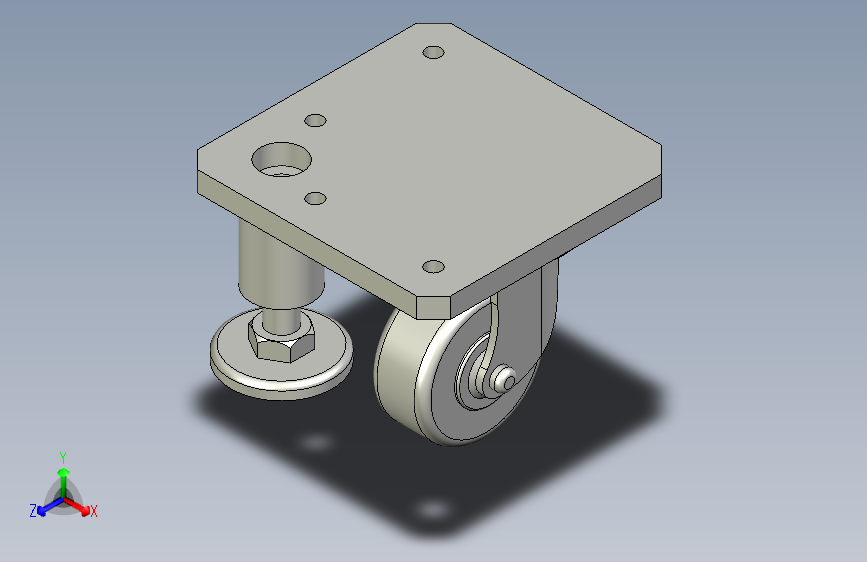 脚轮脚杯3D  CGP57-D75-NK.x_t