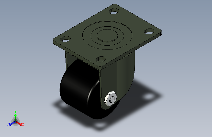 脚轮脚杯3D  CGL01-D63.x_t
