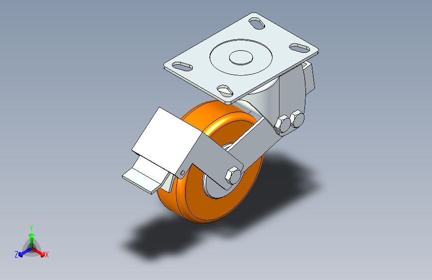 脚轮脚杯3D  CFP12-D150-UR.x_t