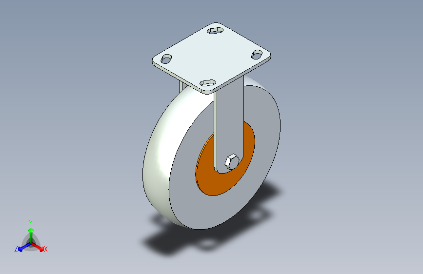 脚轮脚杯3D  CEM01-D200-U.x_t