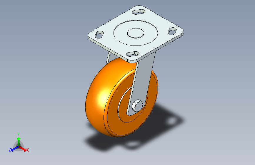脚轮脚杯3D  CEM11-D125-U.x_t
