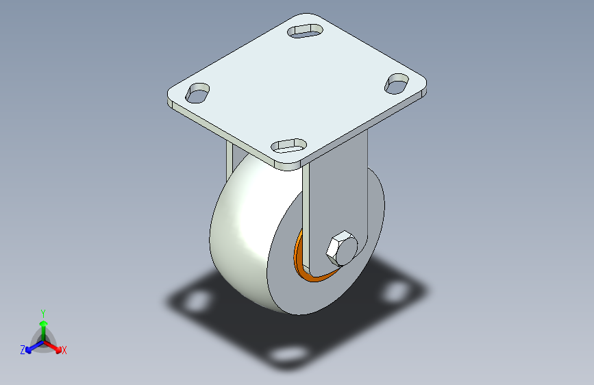 脚轮脚杯3D  CEM01-D100-U.x_t