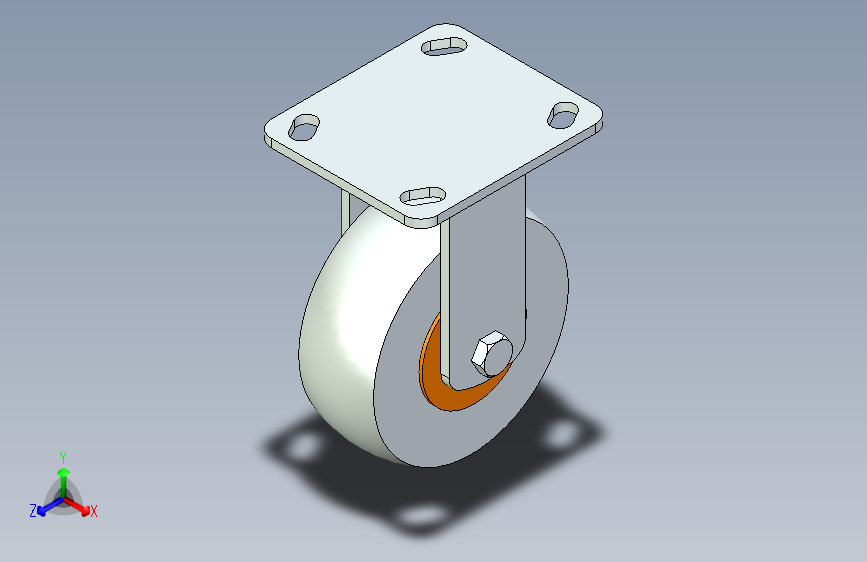 脚轮脚杯3D  CEM01-D125-U.x_t