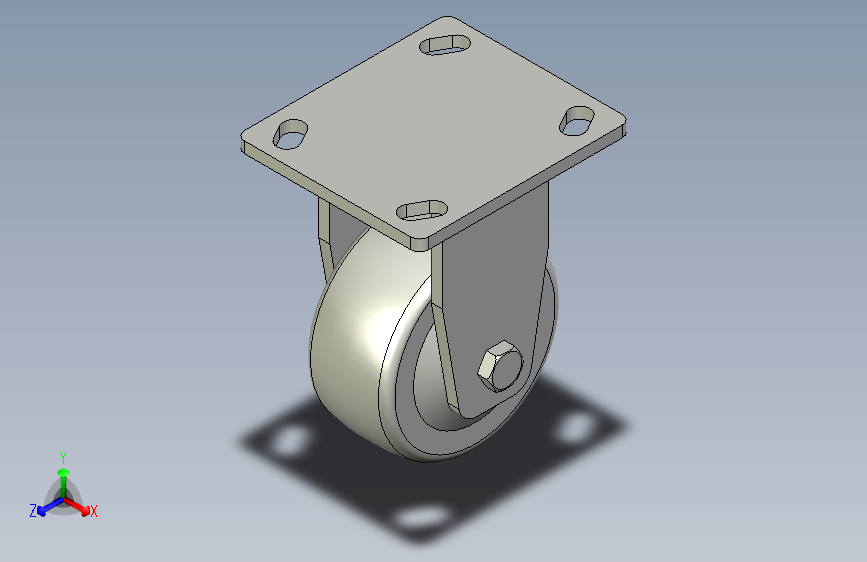 脚轮脚杯3D  CEK01-D100-P.x_t