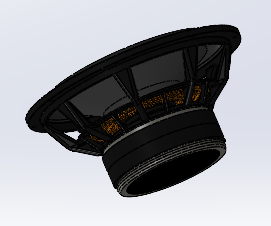10英寸扬声器三维模型