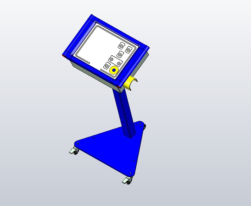 移动机器控制单元在轮子上
