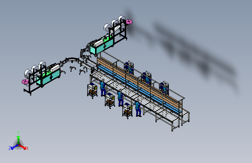 自动化电子元器件包装生产线