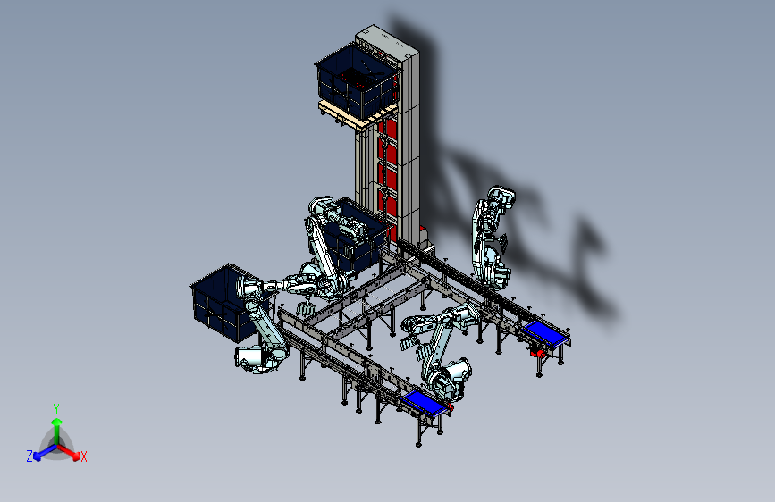 自动化零件分拣与包装生产线
