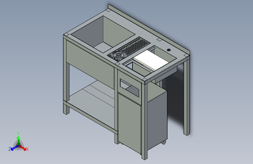 简化版酒吧站模型，设计用于小规模生产（无配件）