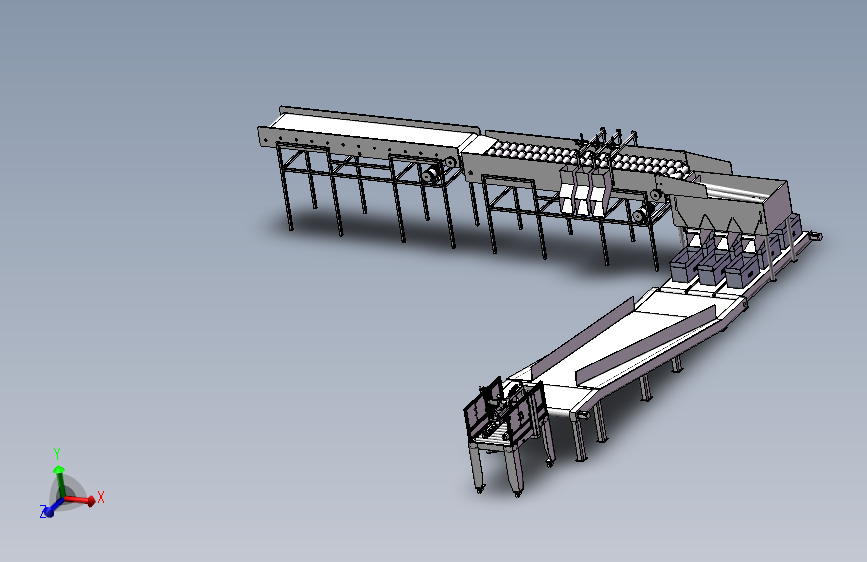 苹果输送打包机