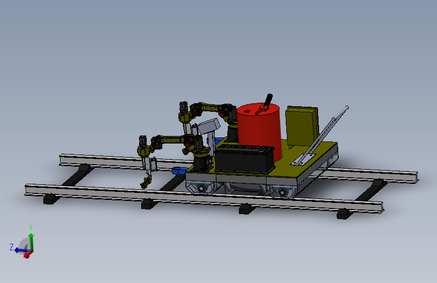 轨道螺栓喷涂机器人