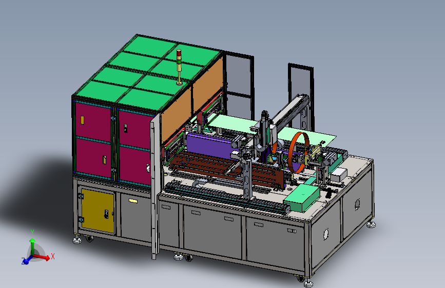 模组底部贴底模机