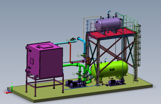 导热油余热锅炉系统