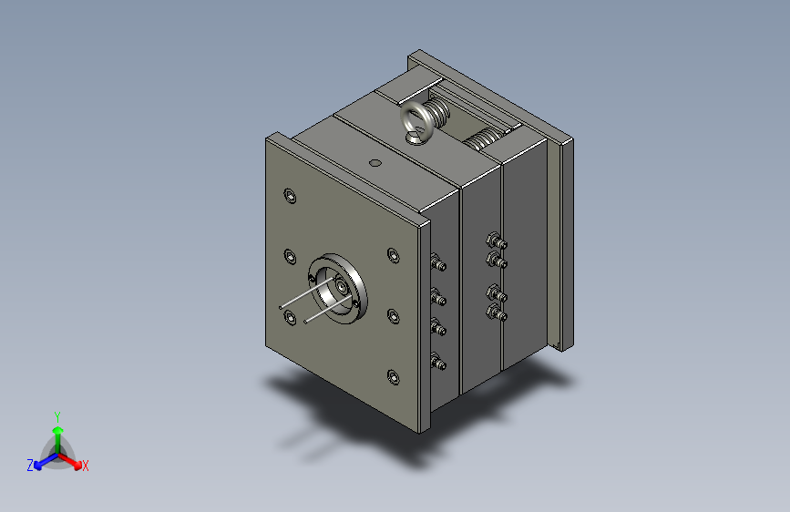 砂光机底板模具三维图形-- 76132-30