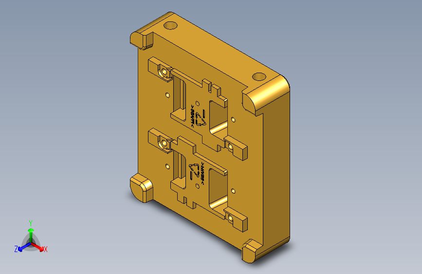 相框支撑板点胶口注塑模具--391994-50