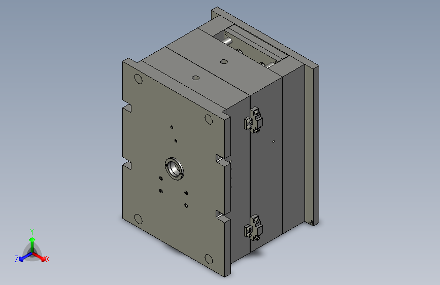 机壳模具全3D分模图，前模弹芯模具图--444651-20