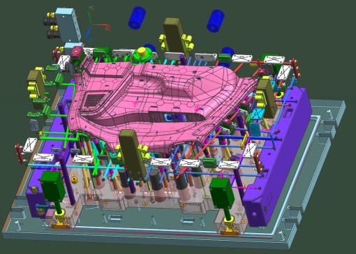 大型汽车车门主体内饰板模具--656238-89