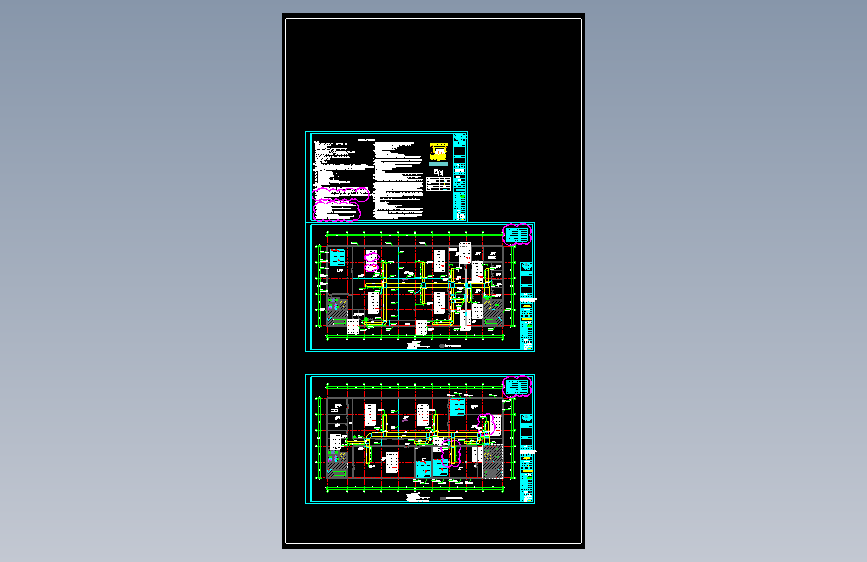 暖通-商州区电子科技产业园标准化厂房建设项目消防改造施工CAD图纸