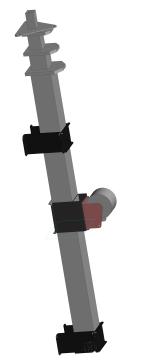 汽车照明塔 MAO-5m (L) 不带三脚架和泛光灯。（提升高度 5 米）