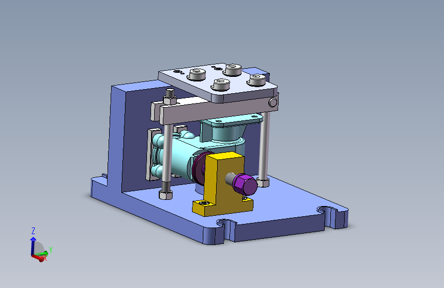 阀体钻4-φ7孔设计