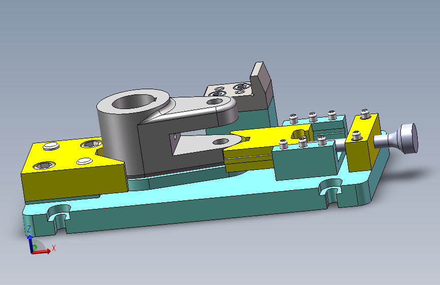 手柄座铣45凸台端面夹具设计