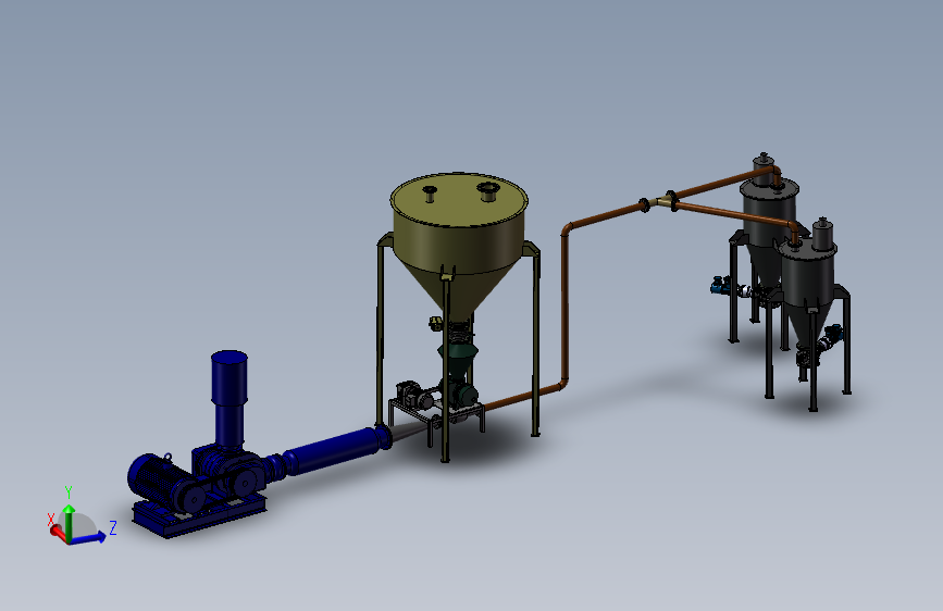正压粉体输送结构设计