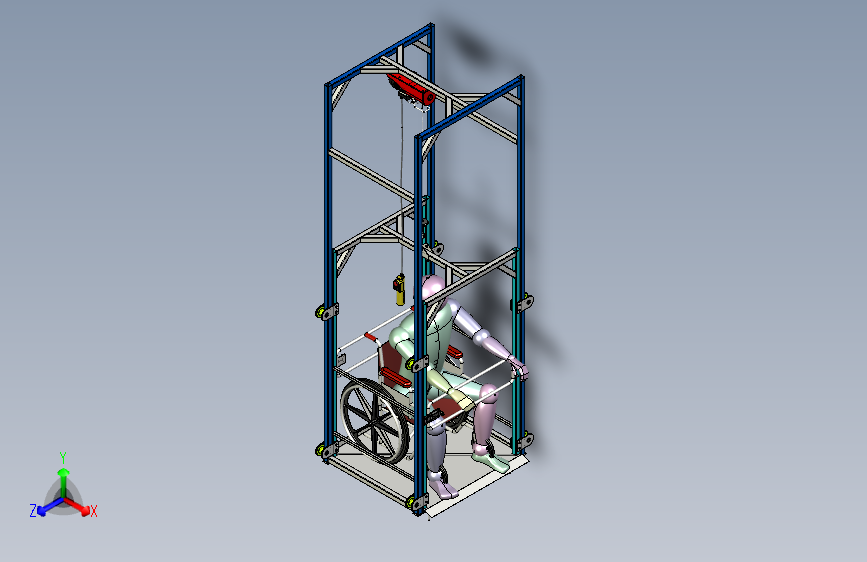 家用无障碍户外轮椅升降机