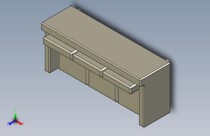 沙发三座，整体尺寸223厘米
