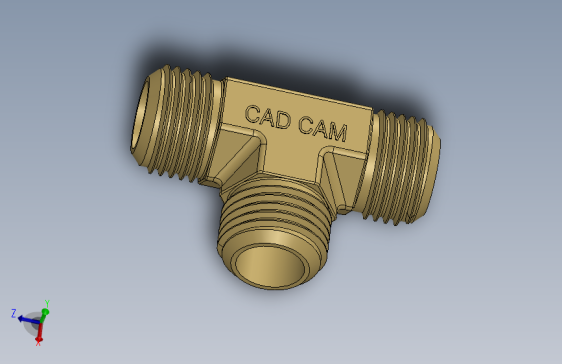 液压管接头三通外螺纹