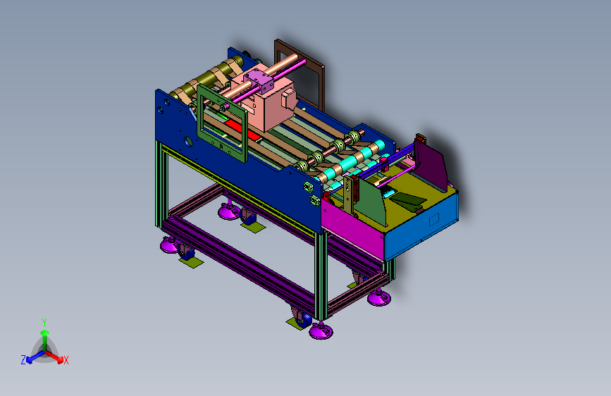 打码机传送夹紧装置