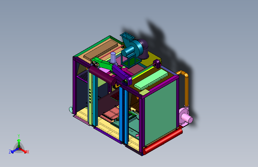 钣金件烤漆用的烤箱
