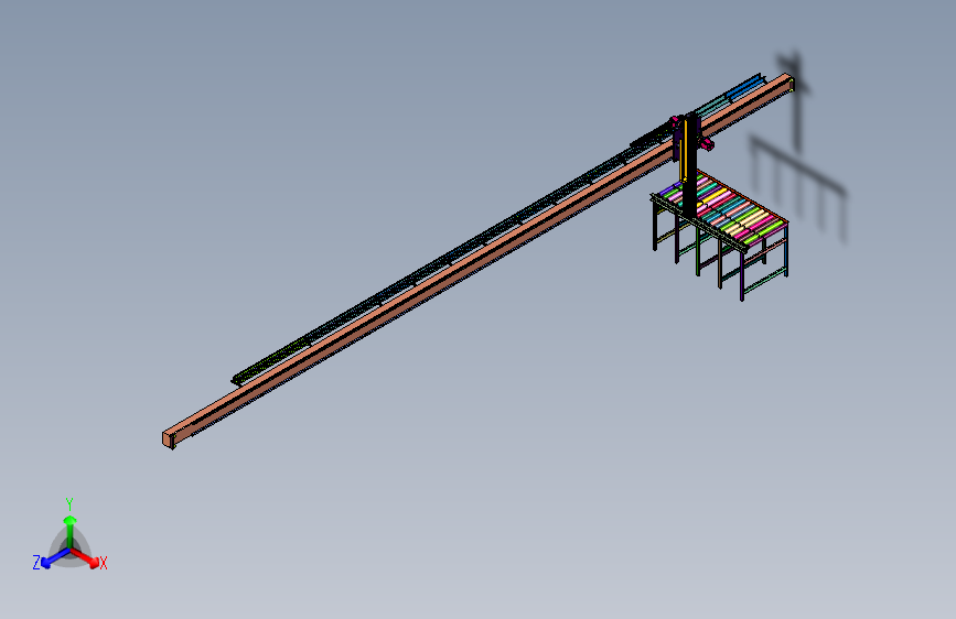 多点位并行抓放机械手系统