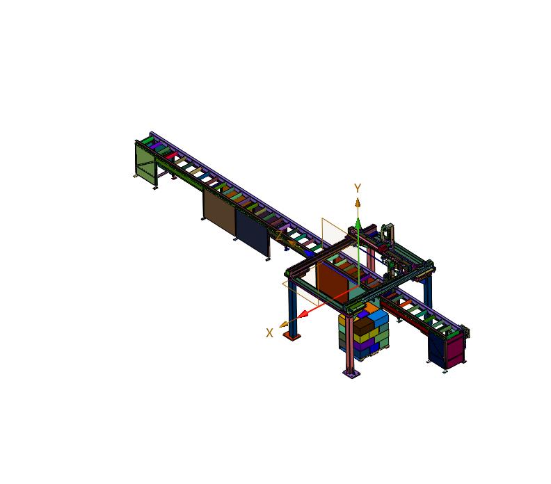 方便码垛的包装纸箱输送装置