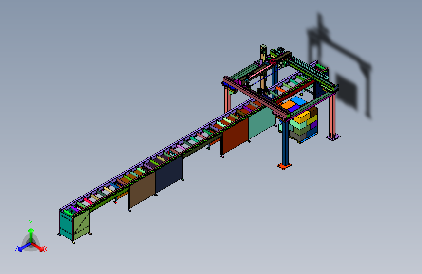 方便码垛的包装纸箱输送装置