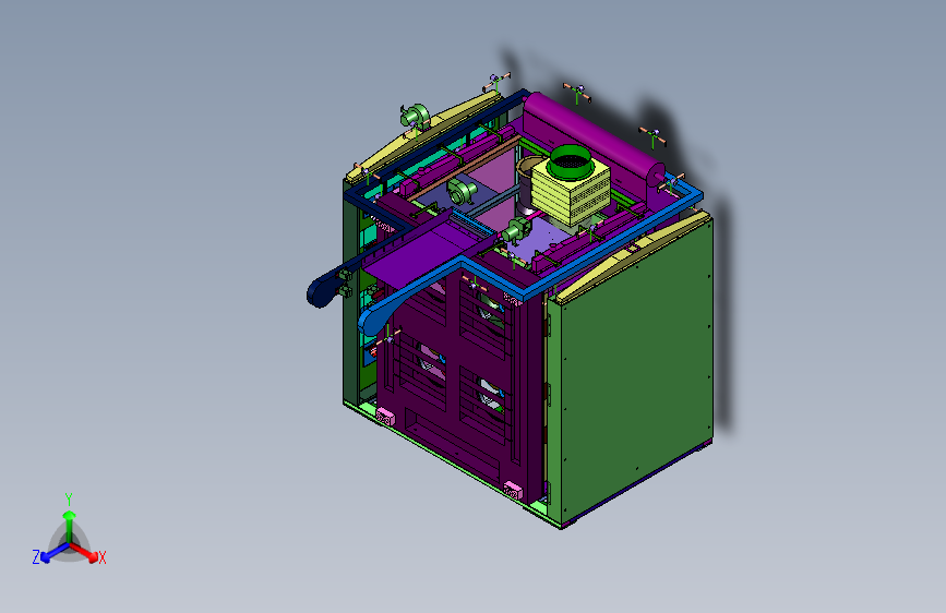 大型低温型链条流动烤箱