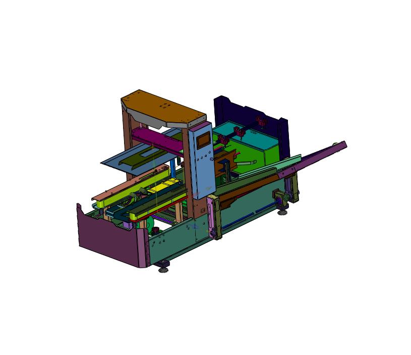 可调节箱体大小的全自动开箱机