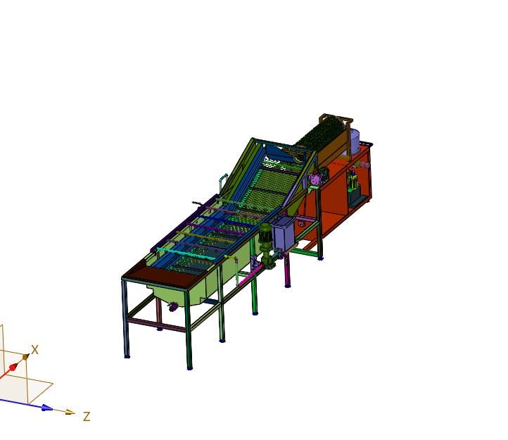 连续式土豆削皮机