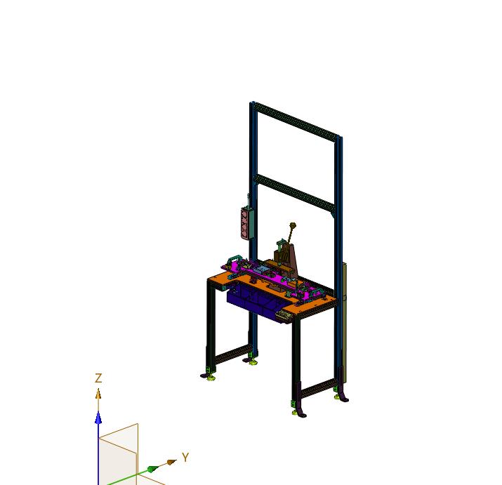 汽车天窗的框架组装操作台
