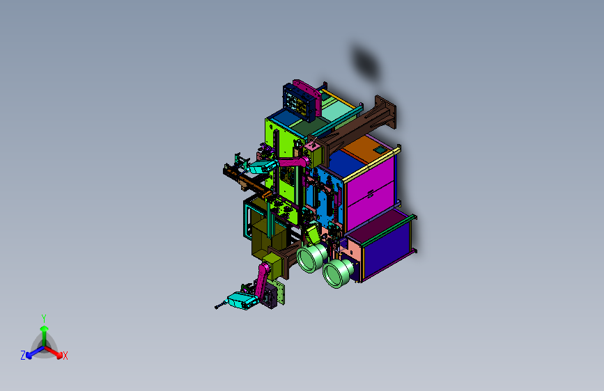 带金属嵌件的汽车传感器自动化注塑线