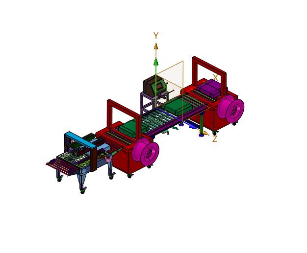纸箱包装的打包线