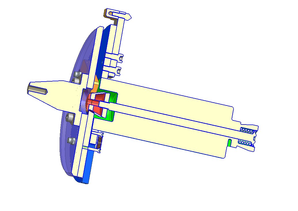 三指机器人夹爪内部涨紧夹具