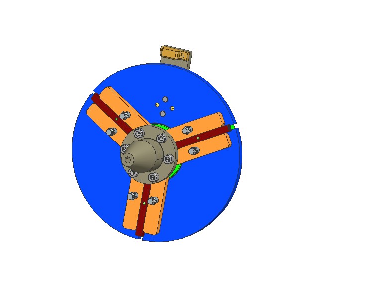 三指机器人夹爪内部涨紧夹具