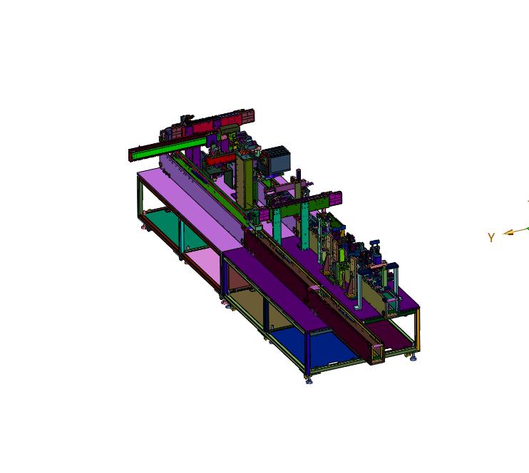 电芯极耳折弯预焊传输线