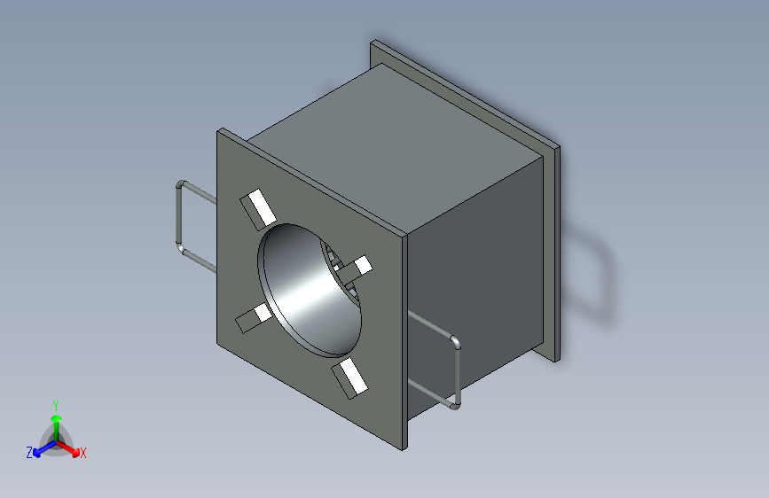 炉灶3D CAD组装模型