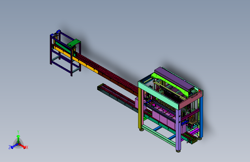 高速自动装箱机产品输送装置