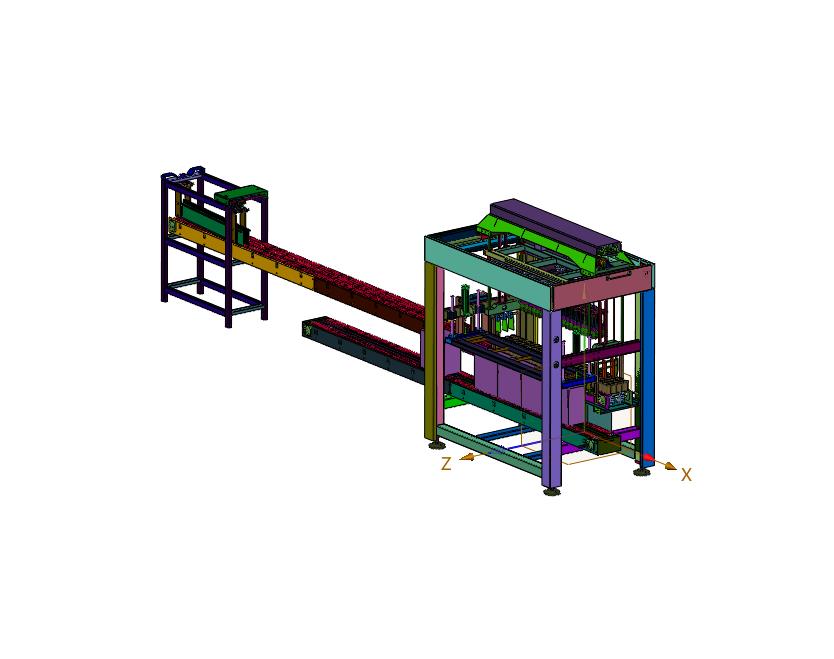 高速自动装箱机产品输送装置