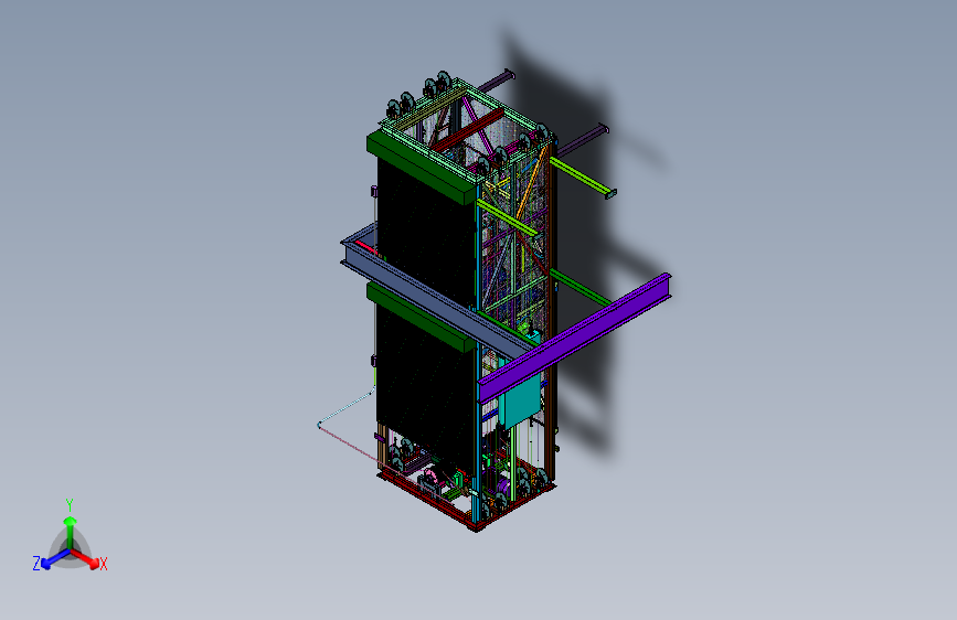 固定式导轨升降货梯