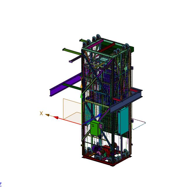 固定式导轨升降货梯