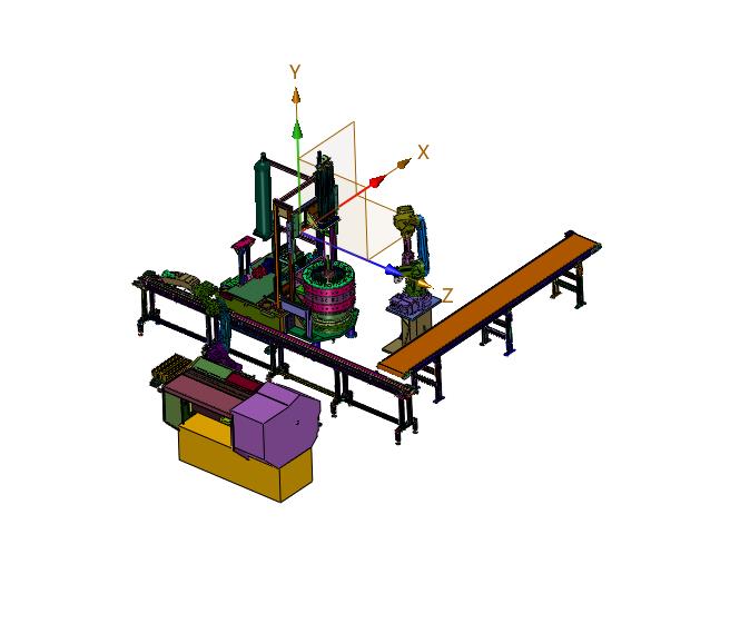 连续化输送加工的电机转子装配设备