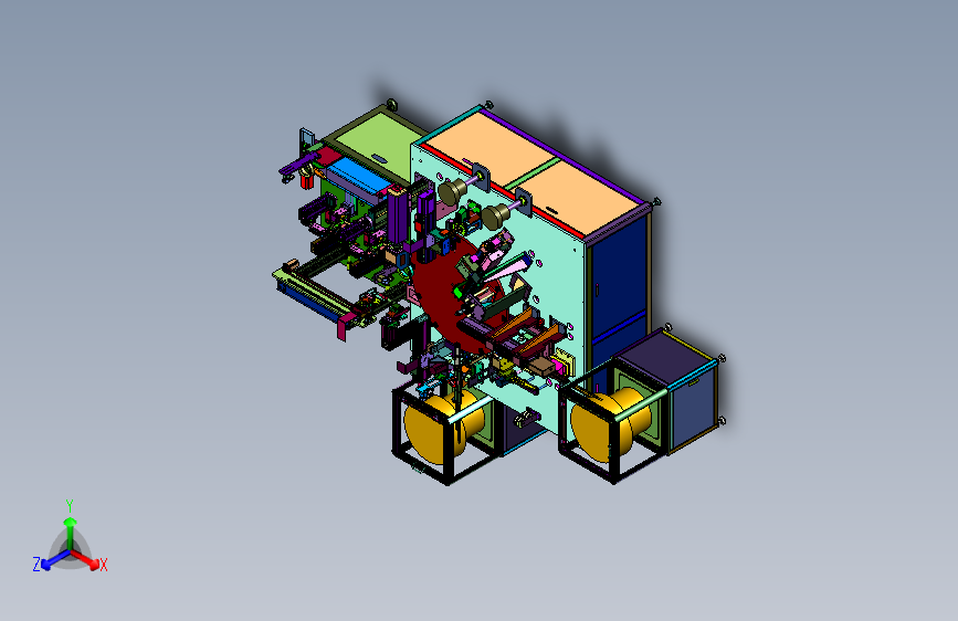 啮合齿轮弹簧组装打标机
